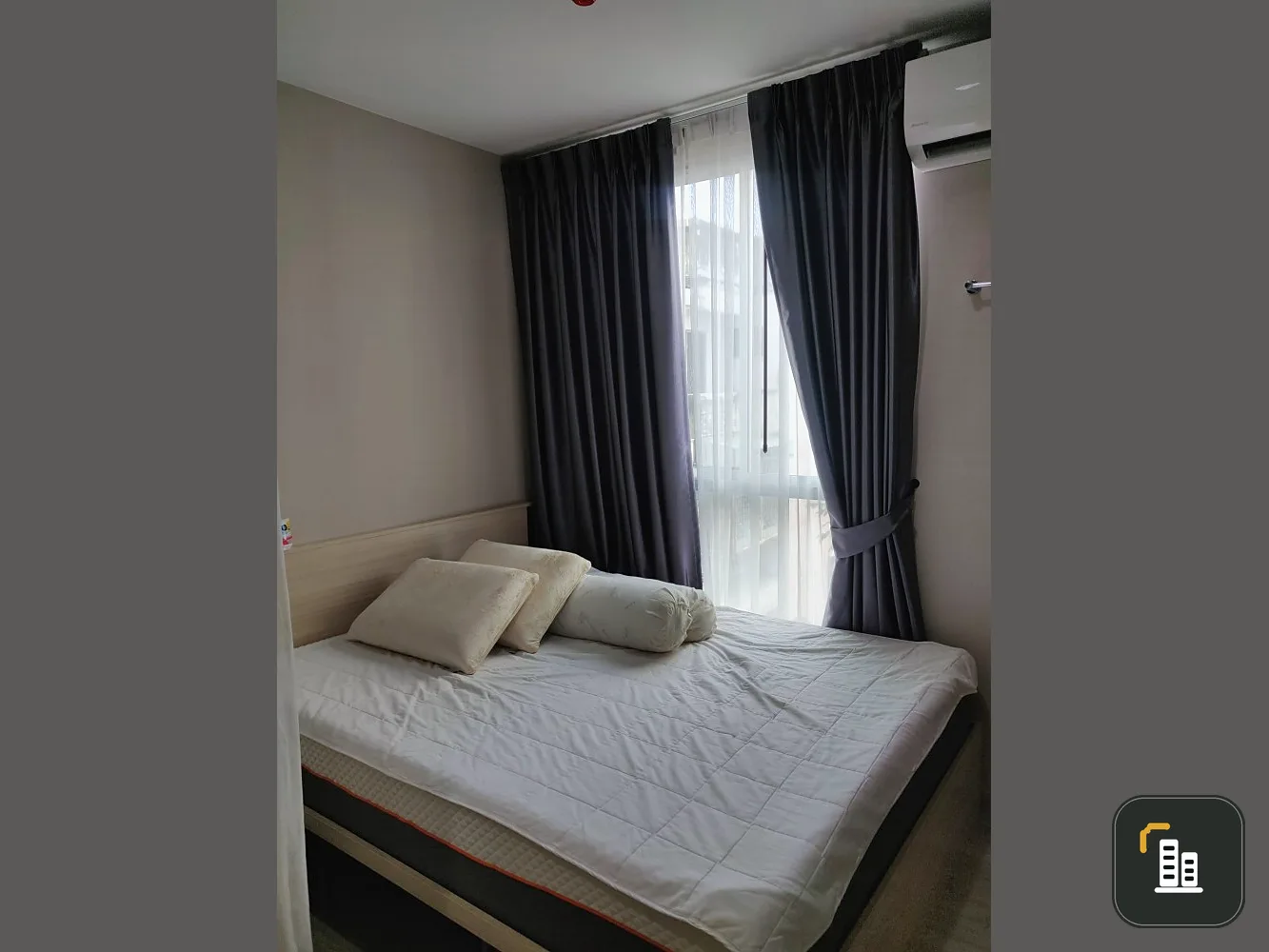 Selling Plum Condo Chokchai 4, Building B, 4th floor, fully furnished room, ready to move in. You can reserve it and be the owner.