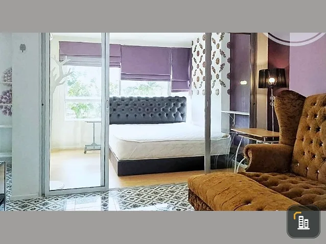 For rent / sale, corner room, D-condo, Rattanathibet, fully furnished, plus a built-in washing machine, ready to move in. Book now.