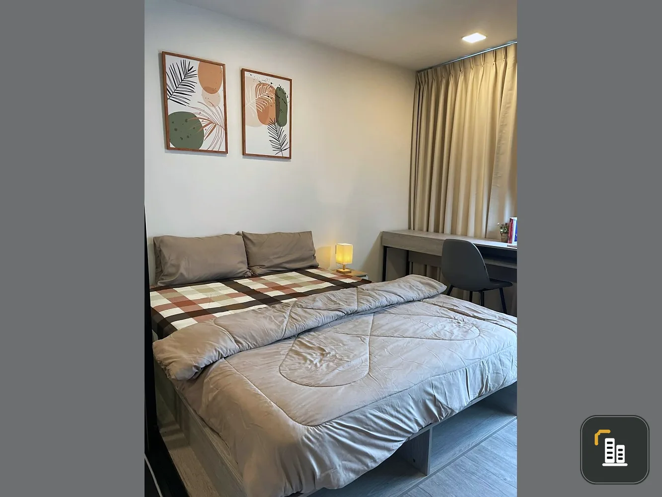 For rent, Kave Ava, 6th floor, fully furnished room, complete with furniture and electrical appliances. Hurry up to reserve now. Hurry up.
