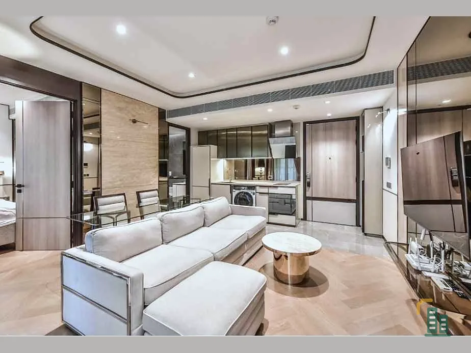 Sell The Reserve Sukhumvit 61, Building B, 5th floor, fully furnished. Appliances are full. Buy now. Hurry up.