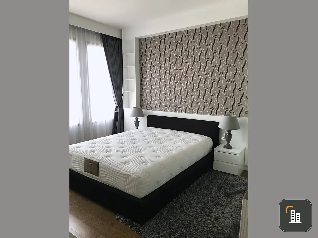 For sale, for rent!! Condo M Phayathai, 27th floor, beautiful room, luxuriously decorated, fully furnished, ready to move in, don't miss it!!