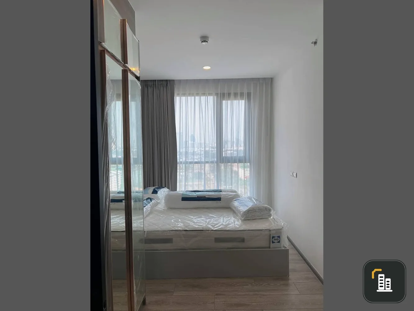 Condo for rent, Knights Bridge Collage Sukhumvit 107, 22nd floor, fully furnished room. can't miss