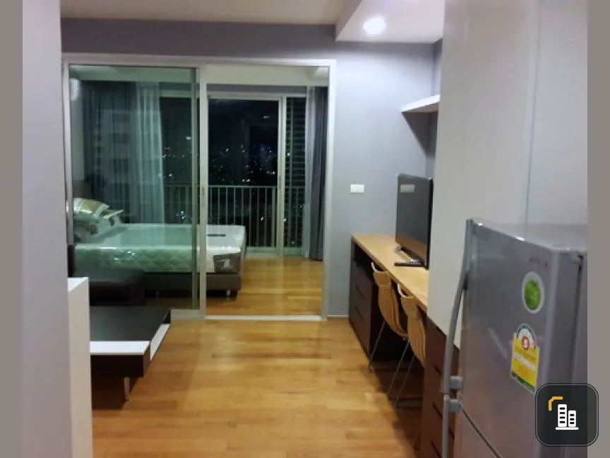 Condo for rent, Abstracts Phahon Yothin Park, 38 sq.m., 33rd floor, 1 bedroom, 1 bathroom, fully furnished, built-in, brand new.