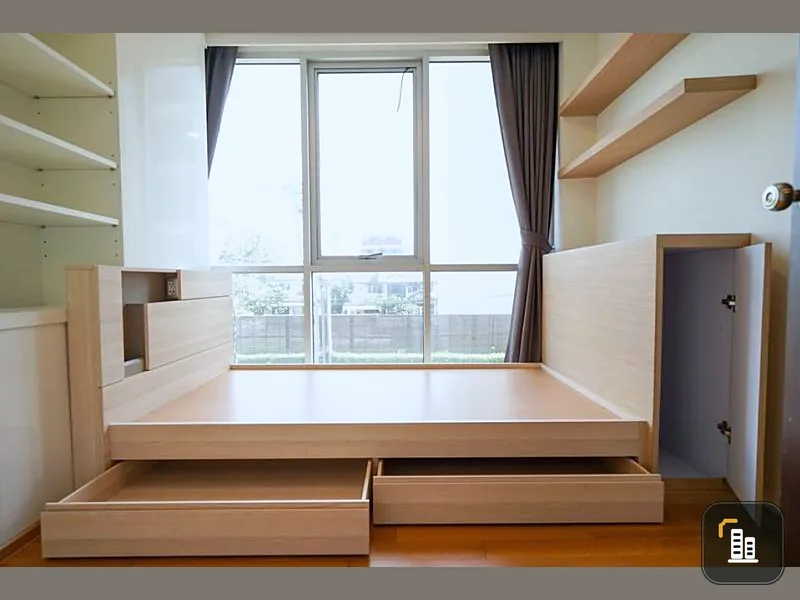 For rent Abstracts Phaholyothin Park, south, very spacious and large room, 2 bedrooms, 1 bathroom, 58 sqm.