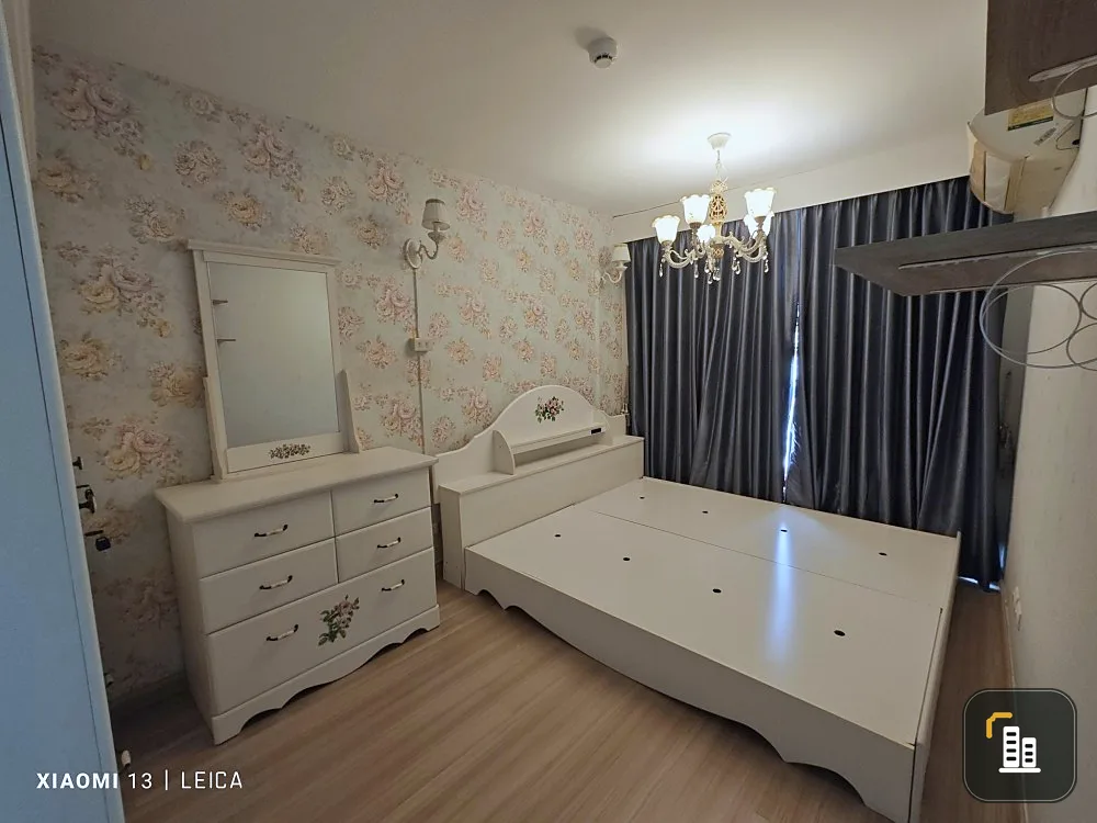 Sell, rent, Chateau in Town, Sukhumvit 64 Sky Moon, corner room, quiet, with wallpaper in the whole room, book now.