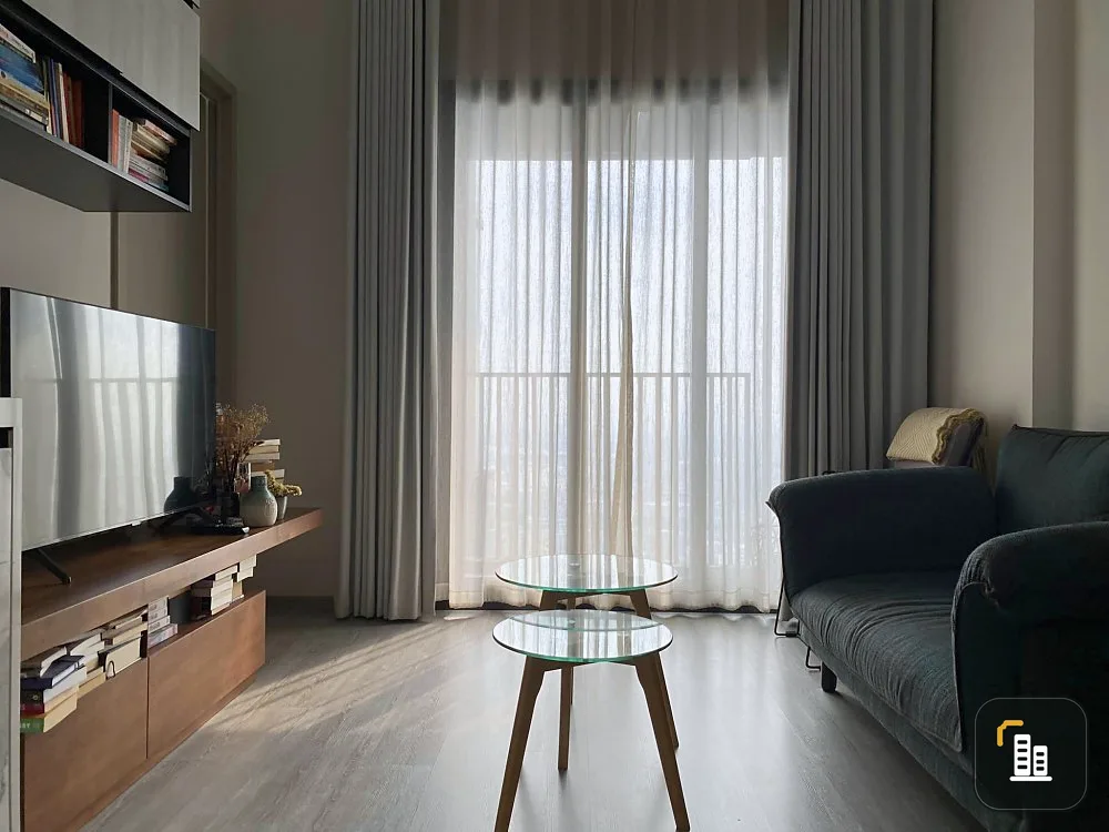 Sell The Line Sukhumvit 101, high floor, river bend view, Bang Krachao, good furnishings, do not book and you will regret it.