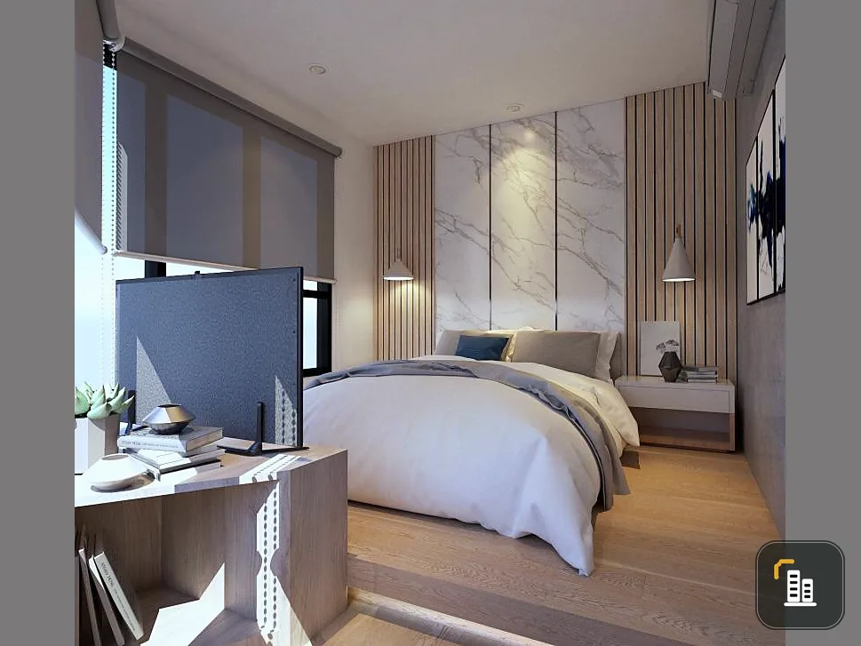 Life Ladprao for rent, the most beautiful room, the most beautiful, central view, 1 bedroom, all new furniture. Book now.