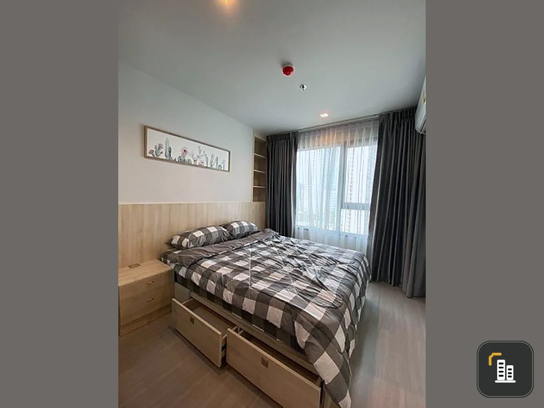 For rent Life Ladprao, beautiful room, minimal style, 1 bedroom, 1 bathroom, fully furnished, beautiful view, very eye-catching. Hurry up to reserve now.
