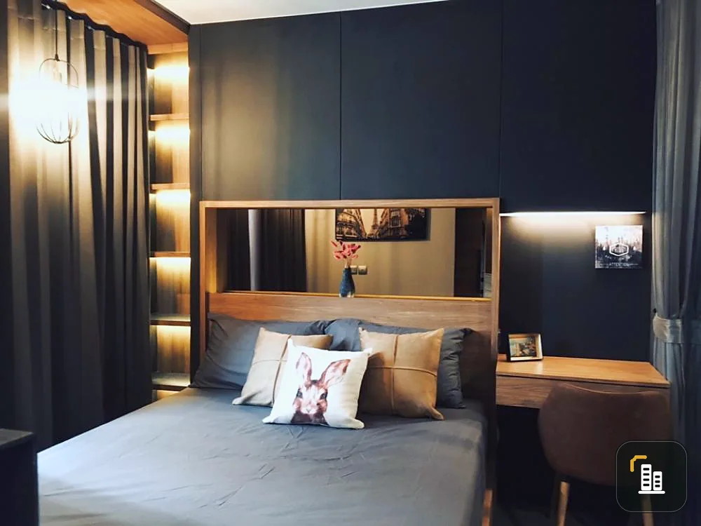 Life Ladprao for rent, beautiful room, very luxurious, large set of furniture, 1 bedroom, beautiful view, do not miss it