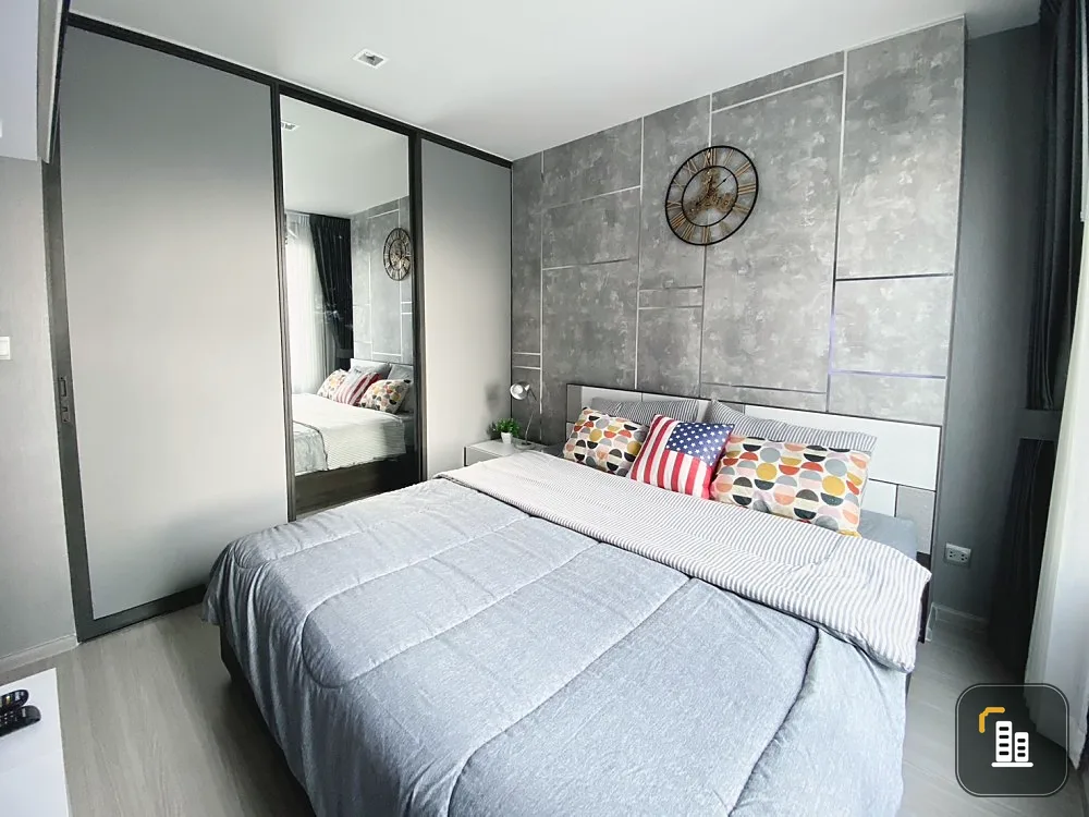 Condo for rent, Life Ladprao, complete with furniture and electrical appliances, close to the BTS, convenient travel.