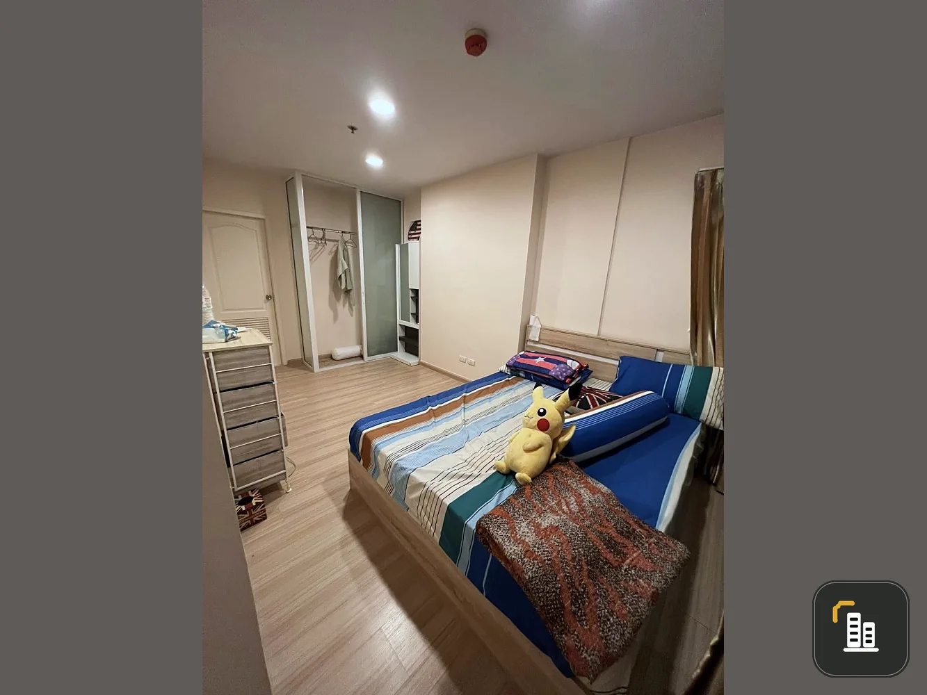 Condo for sale, Bangkok Horizon Ratchada-Thapra, nice room, wide size, fully furnished, 18th floor, city view, book now.