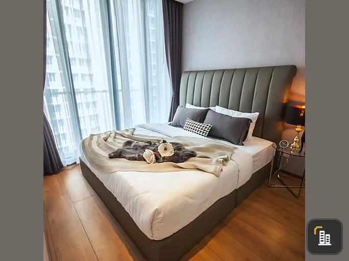 Condo for sale, Park 24 Origin Phrom Phong, beautiful room, fully furnished, complete with furniture and electrical appliances, book now.