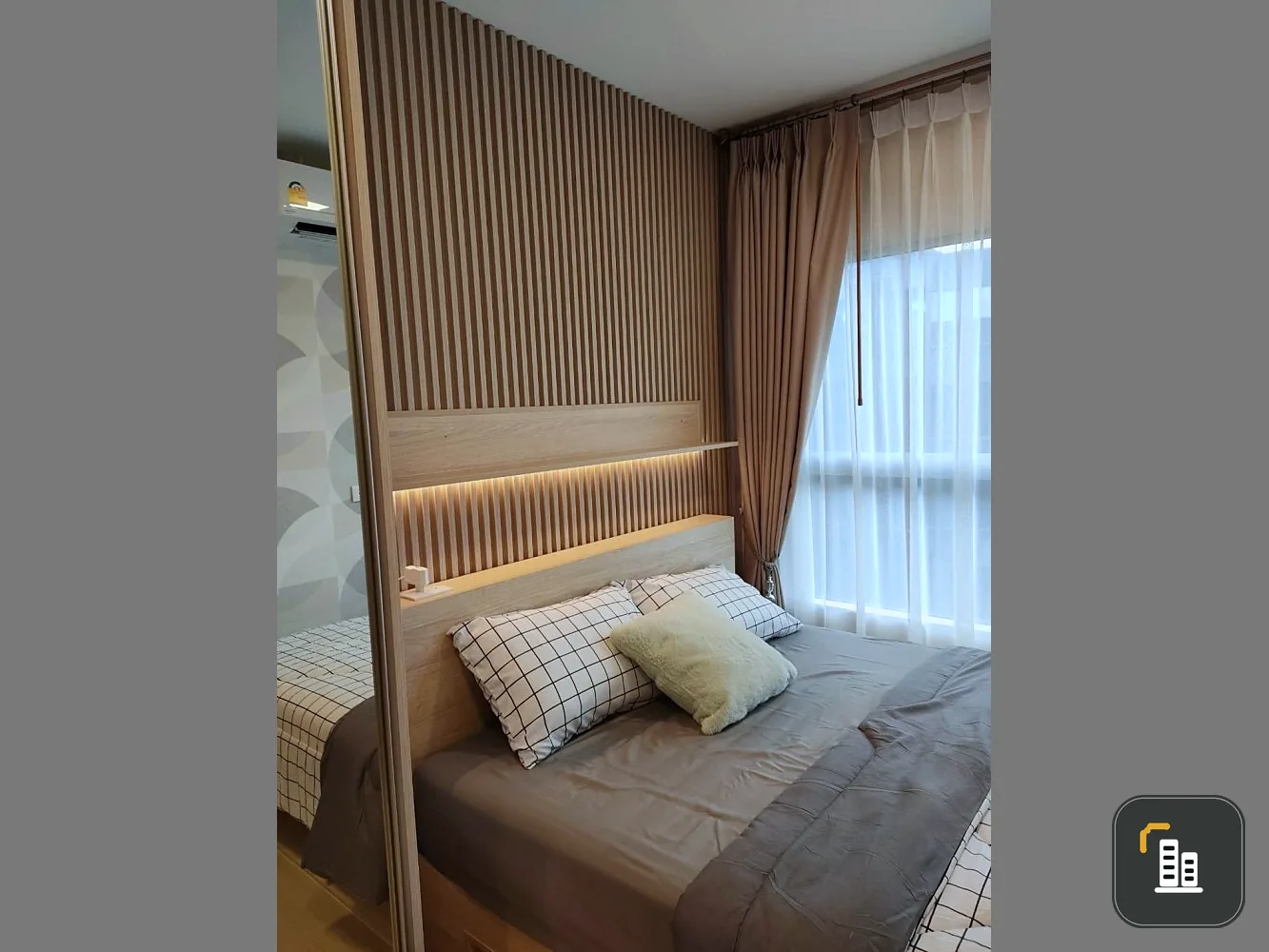 For rent, Plum Condo Rangsit Fresh, 7th floor, quiet, beautiful room, fully furnished, very livable, hurry up and book now.