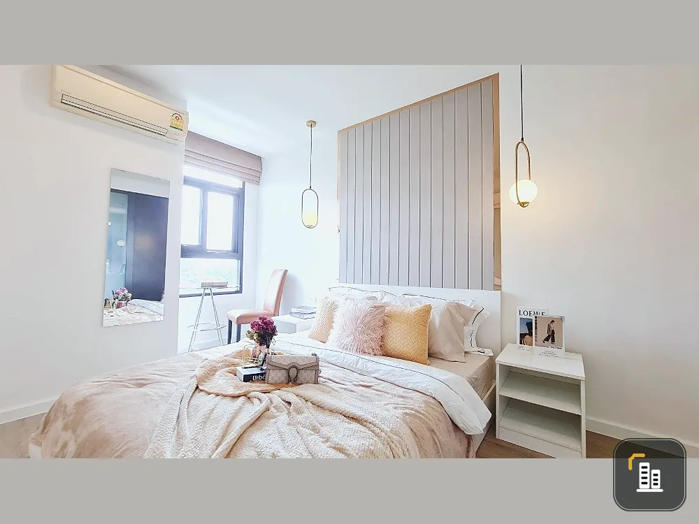Selling Baan Navatara, 5th floor, Building E, beautiful room, fully decorated, can say that it is beautiful and livable, don't miss it.