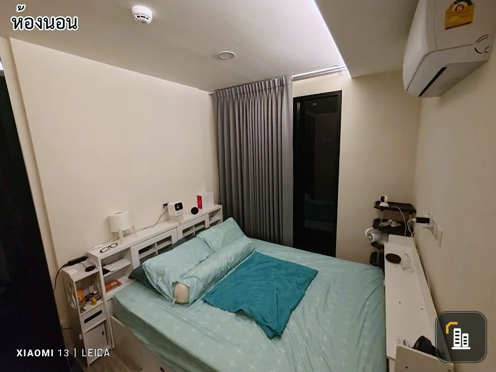 Condo for rent, IKON Sukhumvit 77, 7th floor, Building B, inside the room is a very modern Smart Home system. If interested, book now.