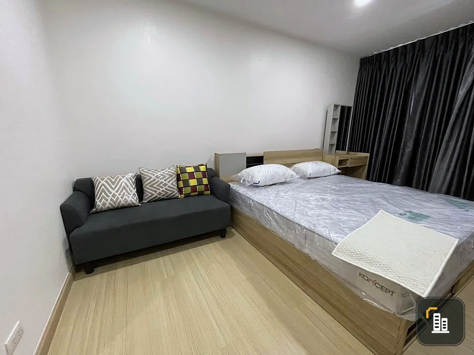Condo for rent, Supalai Veranda Sukhumvit 117, studio room, 23rd floor, high view, convenient, complete in one place