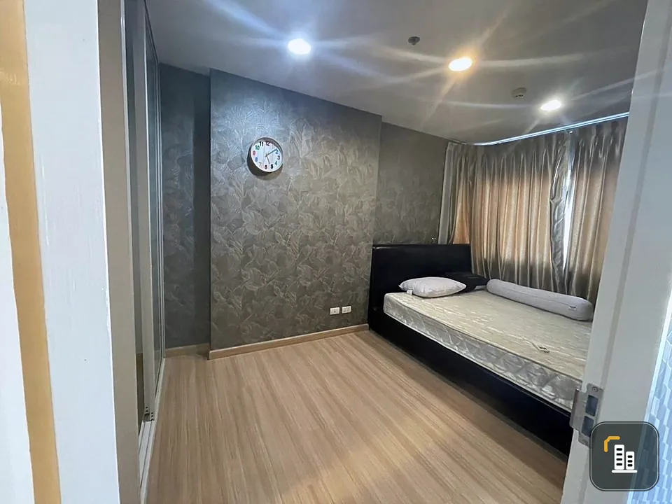 Selling Bangkok Horizon Ratchada-Thapra, fully furnished room Wallpapering the whole room You can't miss it and book now.