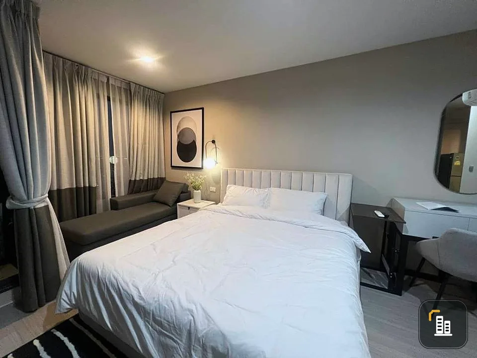 Condo for rent, Life Ladprao, high floor, garden room, decorated with a simple band, very inviting, if you miss it, you will regret it, hurry up and b