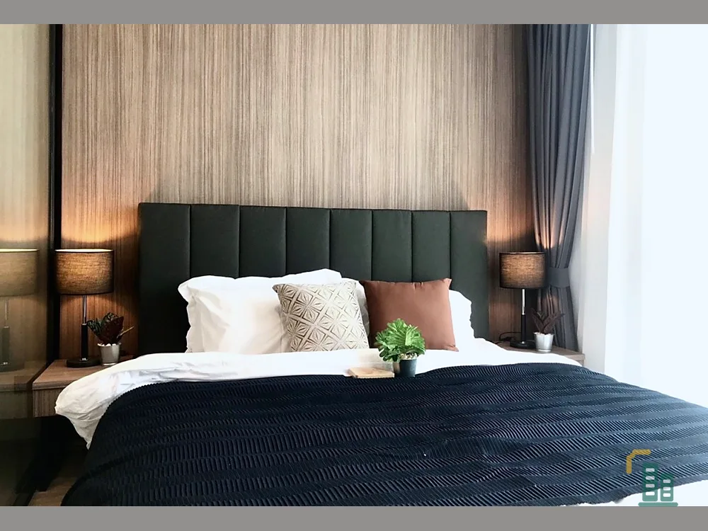 Condo for rent, Rhythm Ekkamai, north, the afternoon sun is not hot. Fully furnished, ready to move in, book now.