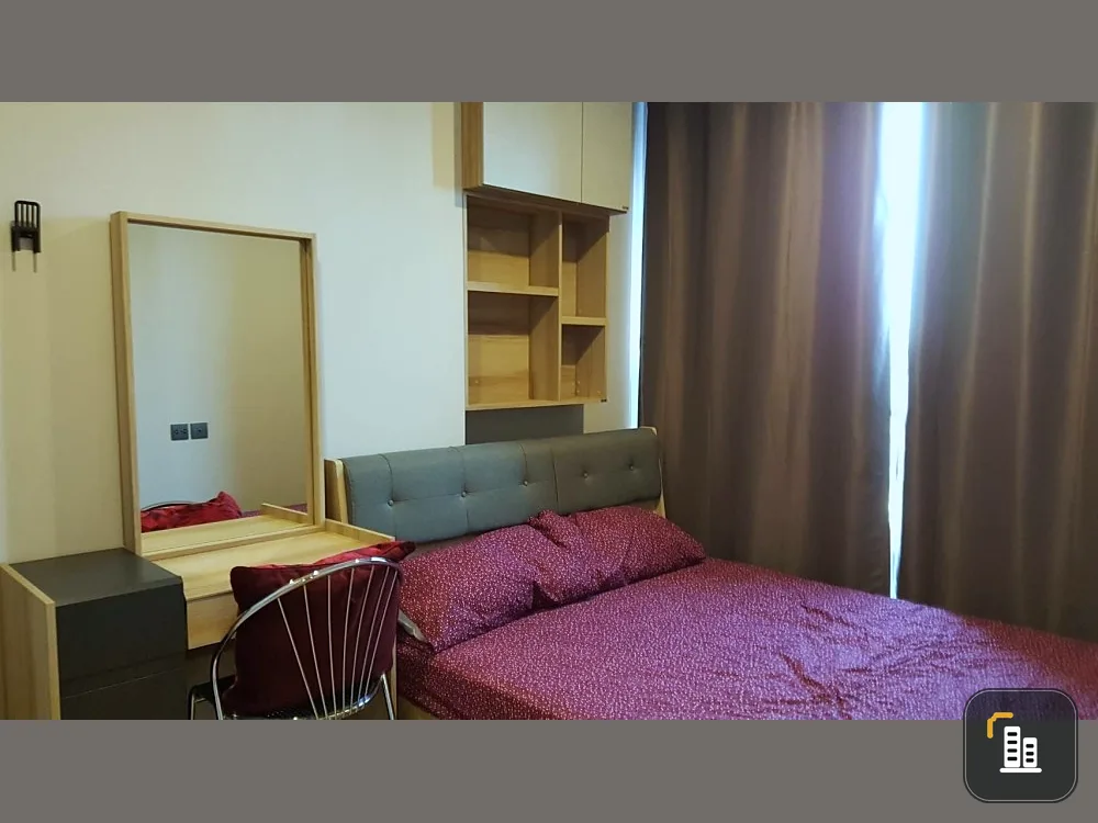 For Rent Lumpini Suite Phetchaburi - Makkasan City view balcony, 2 bedrooms, fully furnished, ready to move in, book now.