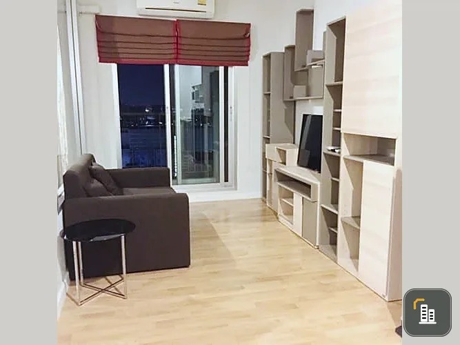 For rent, The Parkland Ngamwongwan, Khae Rai, 24th floor, pool view, fully furnished room, ready to move in, book now.