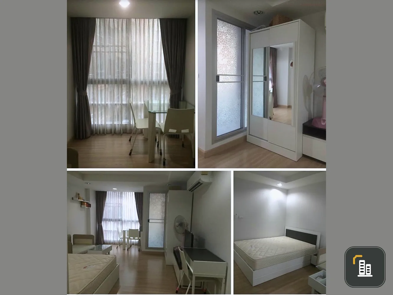 Condo for sale, The Kris Ratchada 17, STUDIO room, fully furnished. The bed is very comfortable. Hurry up to reserve now.