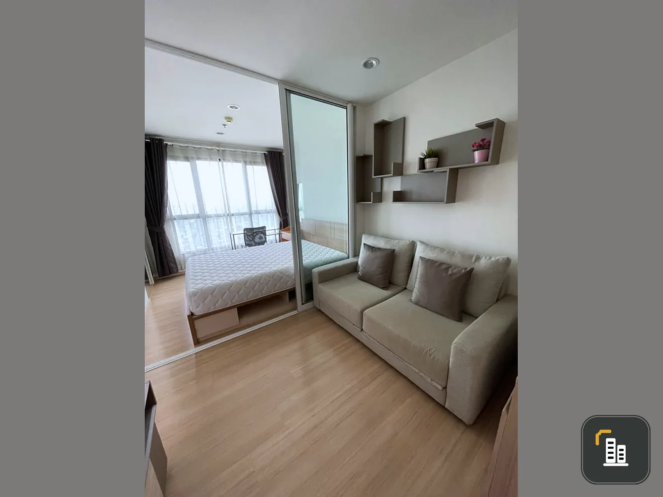 Sell The Base Chaengwattana, north view, golden city view, no tall buildings blocking well ventilated You can reserve first. You can stay first.