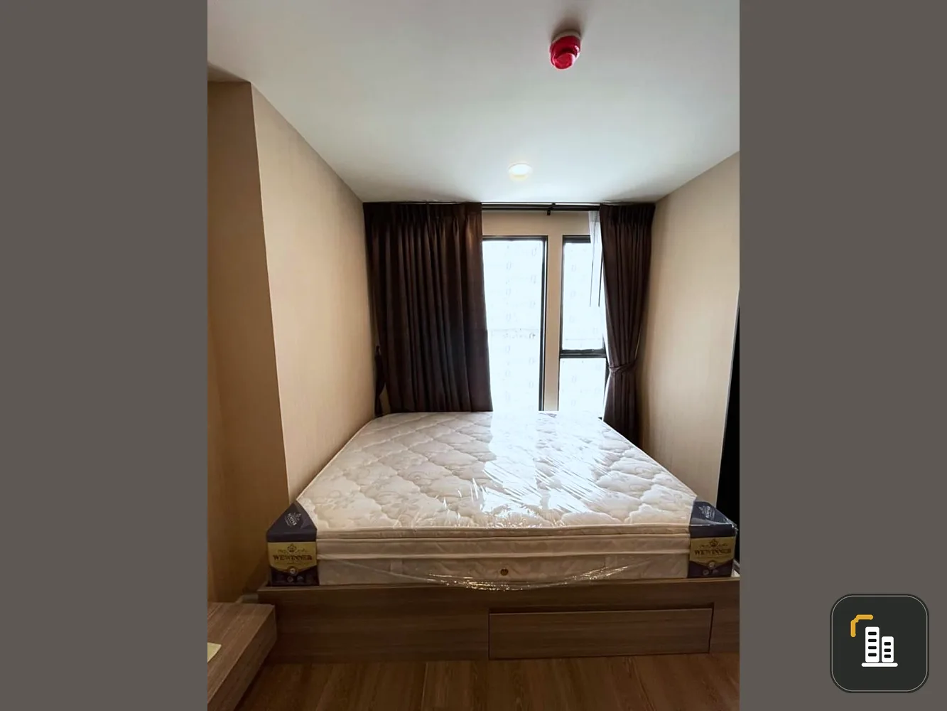 For rent, The Origin Ramintra 83 Station, corner room with privacy, fully furnished. If interested, hurry up and reserve now.