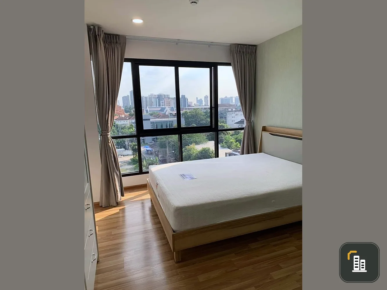 Selling Green Ville Sukhumvit 101, wide corner room, good view, no block, complete electrical appliances If interested, hurry up to reserve.