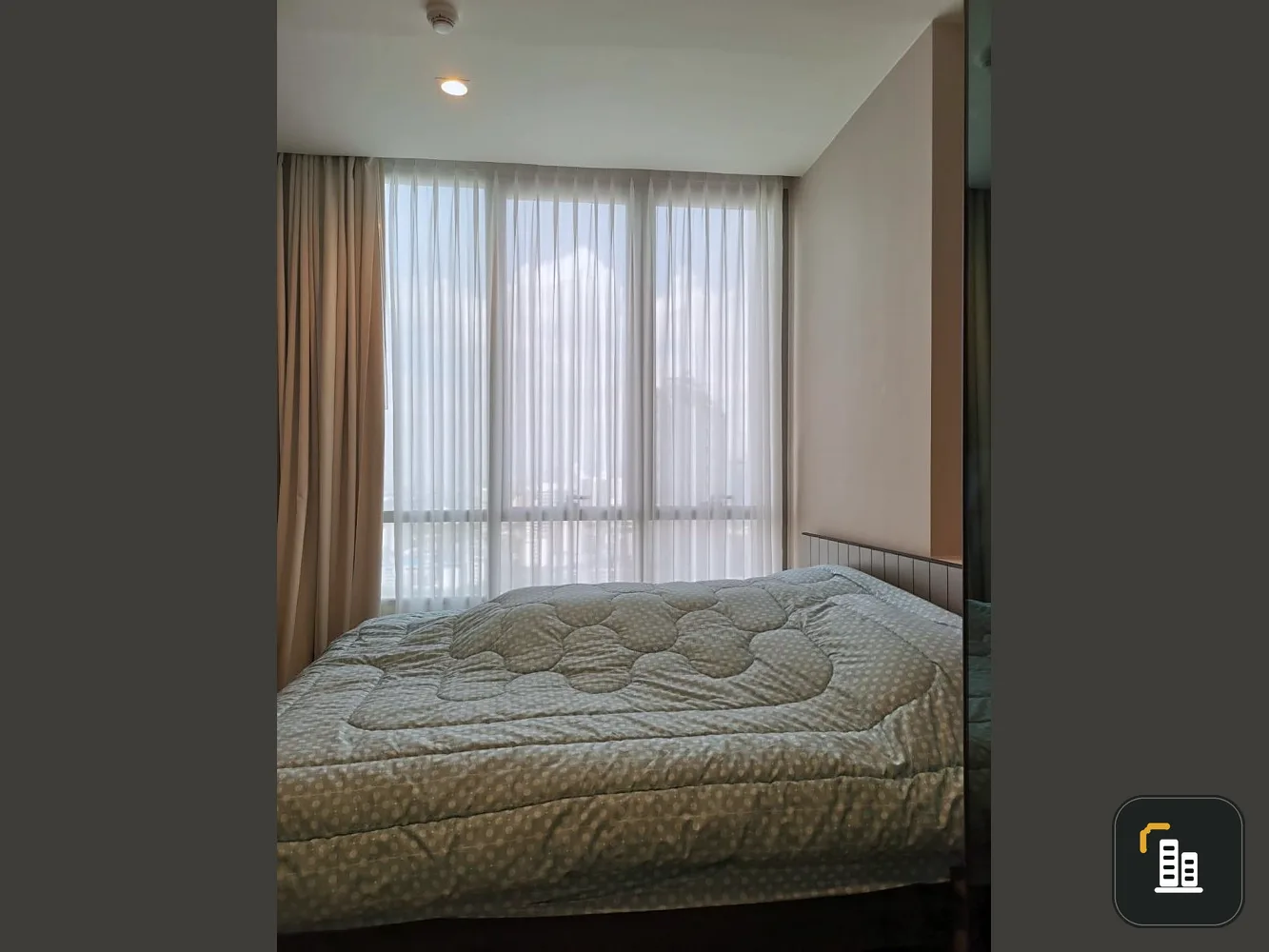 For rent, The Room Sukhumvit 69, 27th floor, high floor, corner room, plus a fully furnished room, very nice, book now.