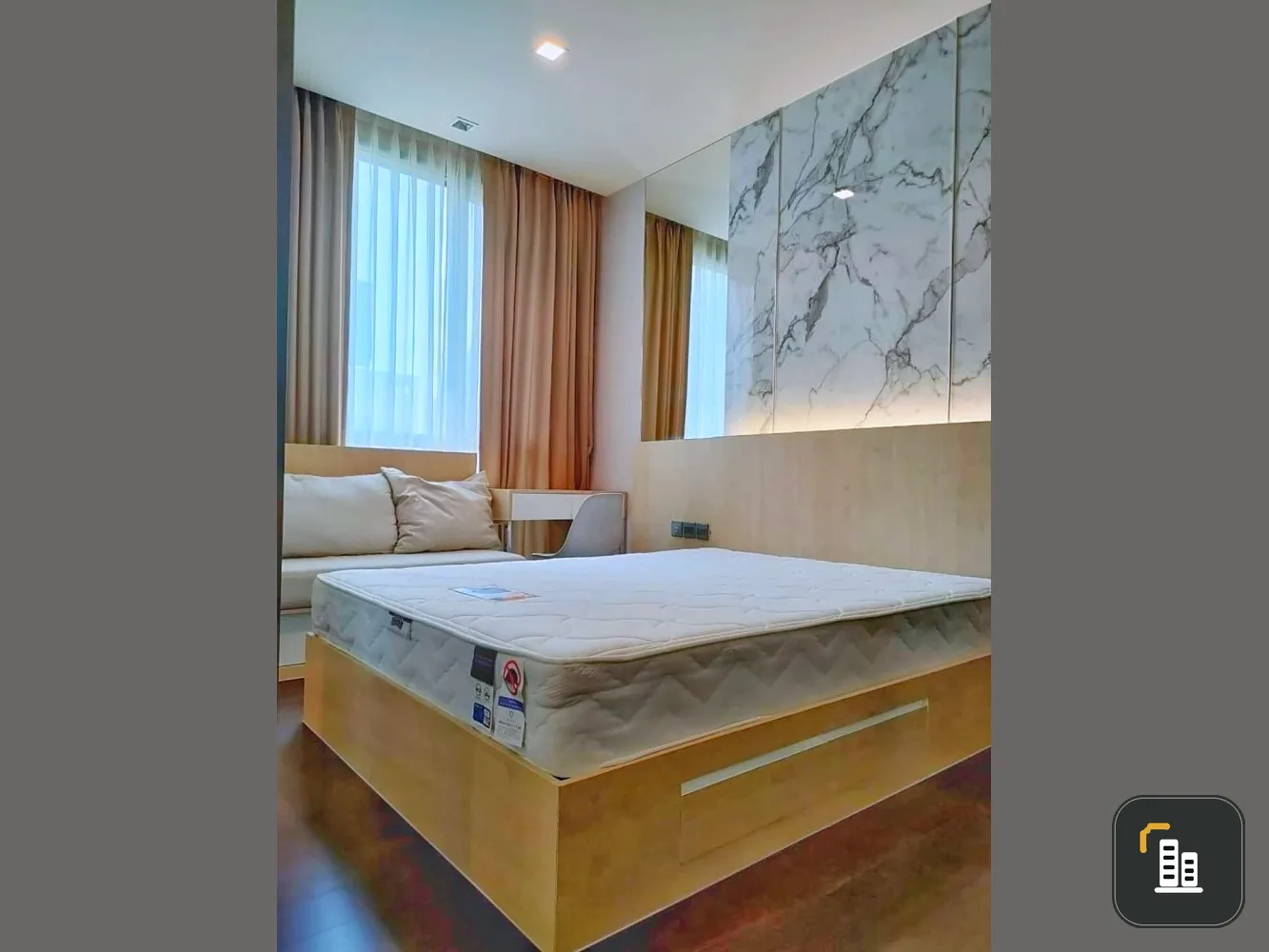 Condo for rent, The Line Ratchathewi, nice room, spacious size, fully furnished, high floor, beautiful view, good price, don't miss it