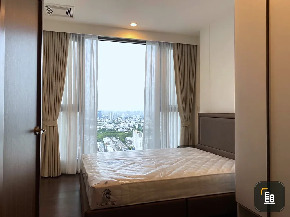 For rent, Whizdom Inspire Sukhumvit, 2 bedrooms, high floor, good view, fully furnished. Ready to move in immediately, book now.