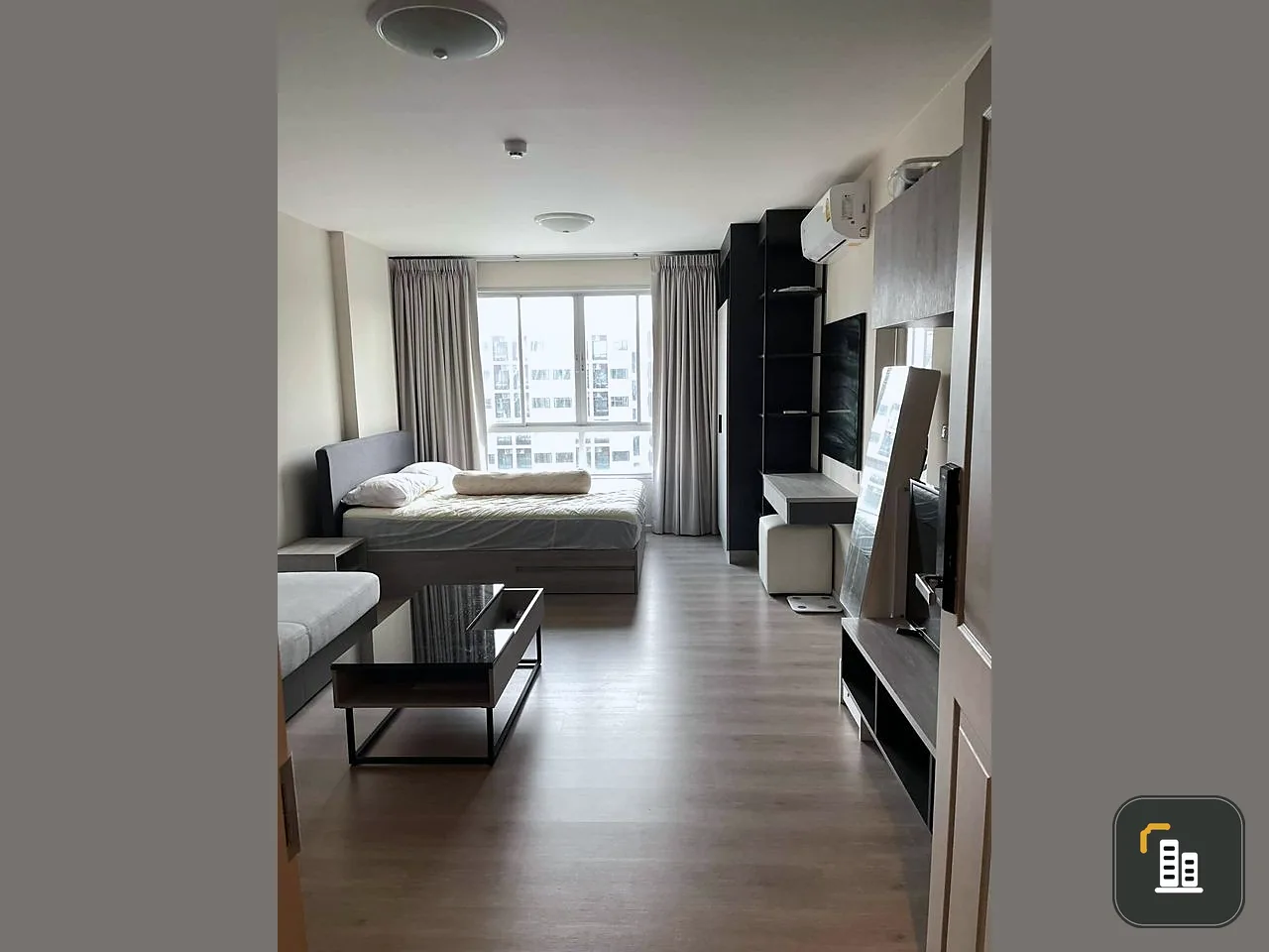 Sale D Condo Campus Dome Rangsit Phase 3, Building A, 7th floor, nice room, fully furnished, fully booked, don't wait.