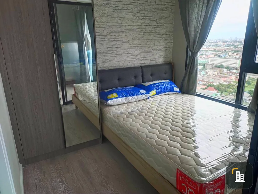 Selling Kensington Sukhumvit-Theparak, 27th floor, partitioned room, fully furnished, ready to move in, hurry up and book now.