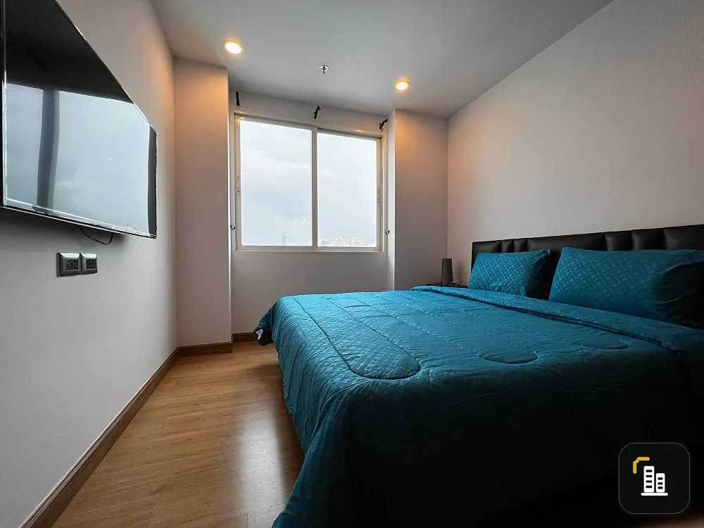 For sale Supalai Wellington, 1 bedroom, good view, no building block, L-shaped sofa, genuine leather, it's very comfortable to sit and sleep, book now