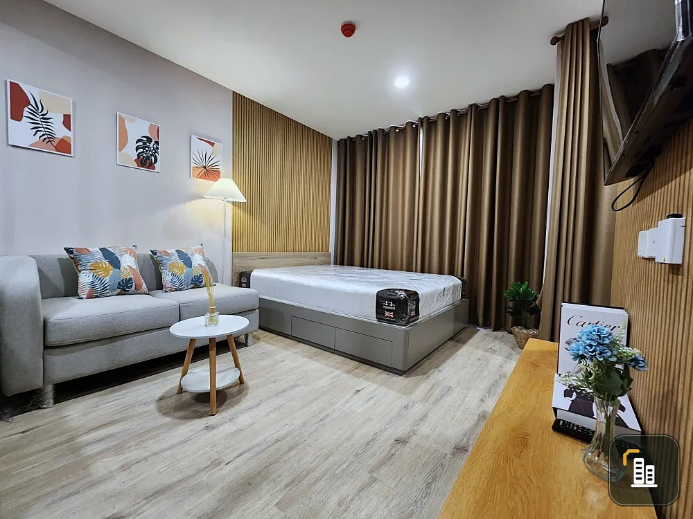 For rent, Wonder Kaset, nice room, quiet, built-in furniture, perfect fit If you don't reserve, you will miss a lot.