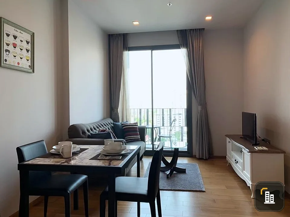 For rent, Keyne by Sansiri, spacious room, comfortable living, fully furnished, fully furnished, book now.
