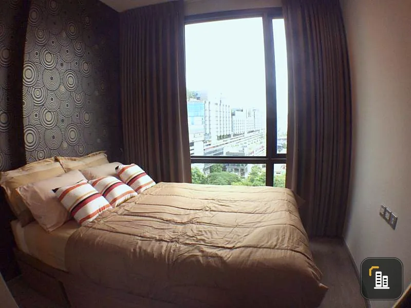 Condo door next to MRT, very convenient, fully furnished room at Whizdom Avenue Ratchada - Ladprao for rent!!!