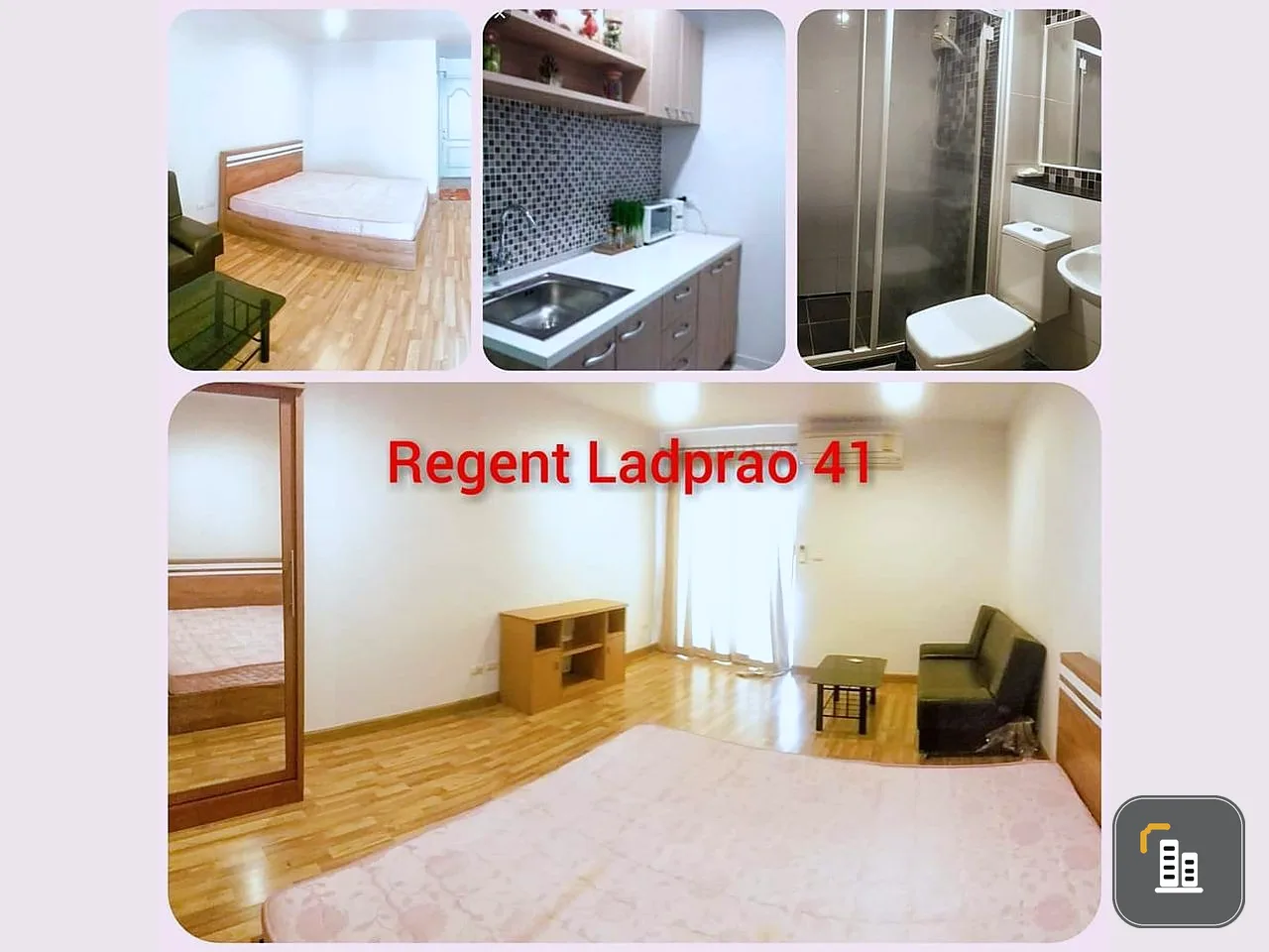 Regent Home 12 condo for sale, Ladprao 41, nice room, spacious size, fully furnished, good price, don't miss it