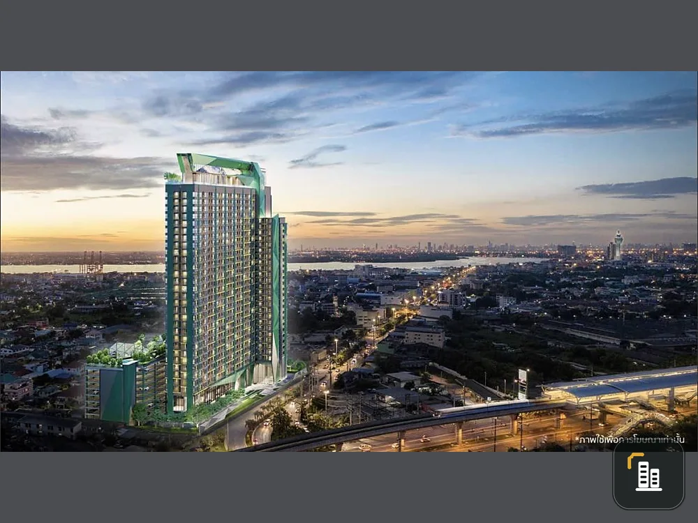 Sale down payment, The Origin Sukhumvit-Sai Luad, E22 Station, Smart Closet room, 10th floor, sea view, buy now.