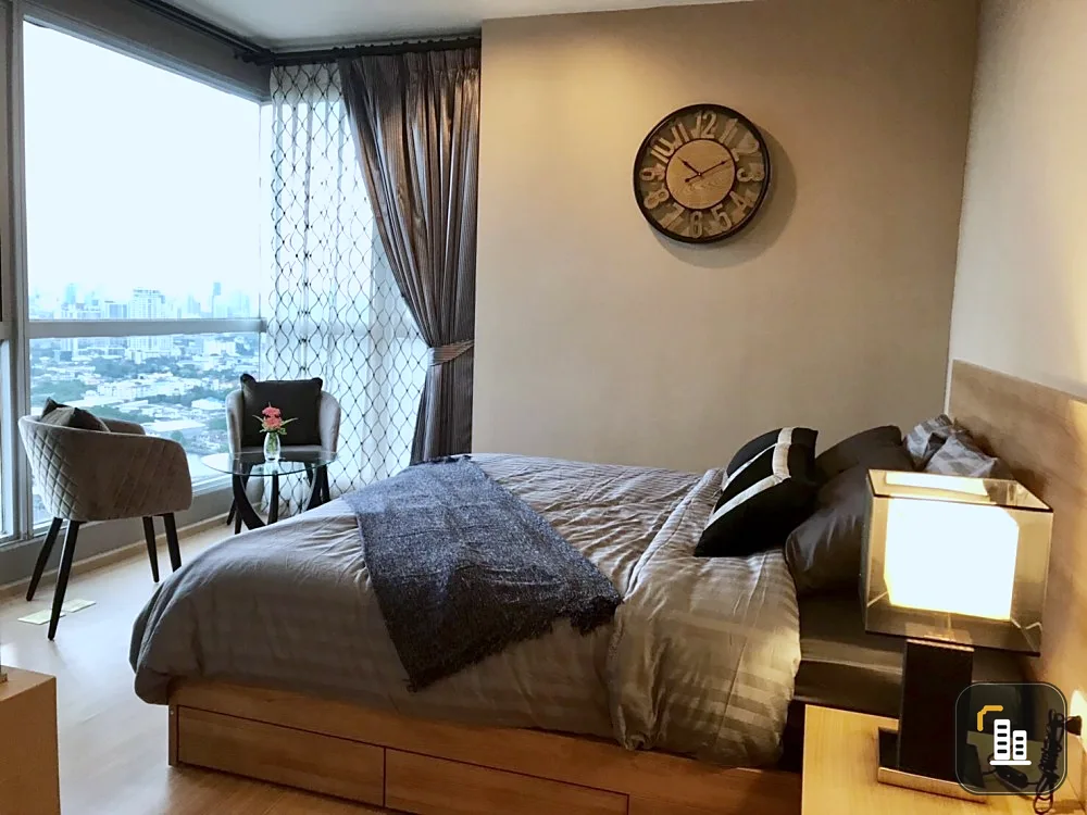 Condo for sale, rent, Rhythm Sukhumvit 50, Chao Phraya River view, fully furnished, close to the BTS.