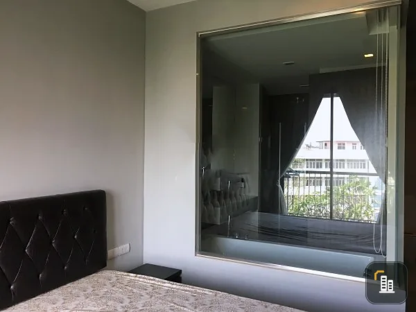 For rent!! Condo Rhythm Sukhumvit 44/1, 6th floor, garden view, complete facilities Ready to move in. Don't miss it!!