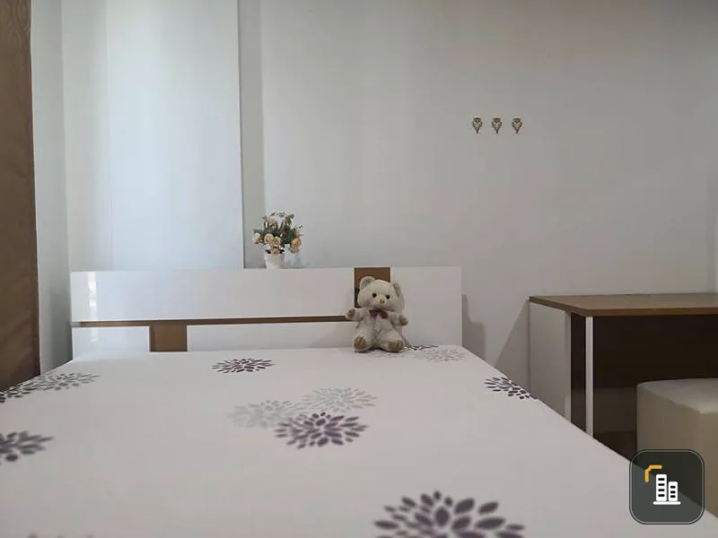 Here comes the pool view. Condo for sale The Nice ID Ladprao - Wang Hin 1 Bedroom, beautiful room, fully furnished. This must be reserved