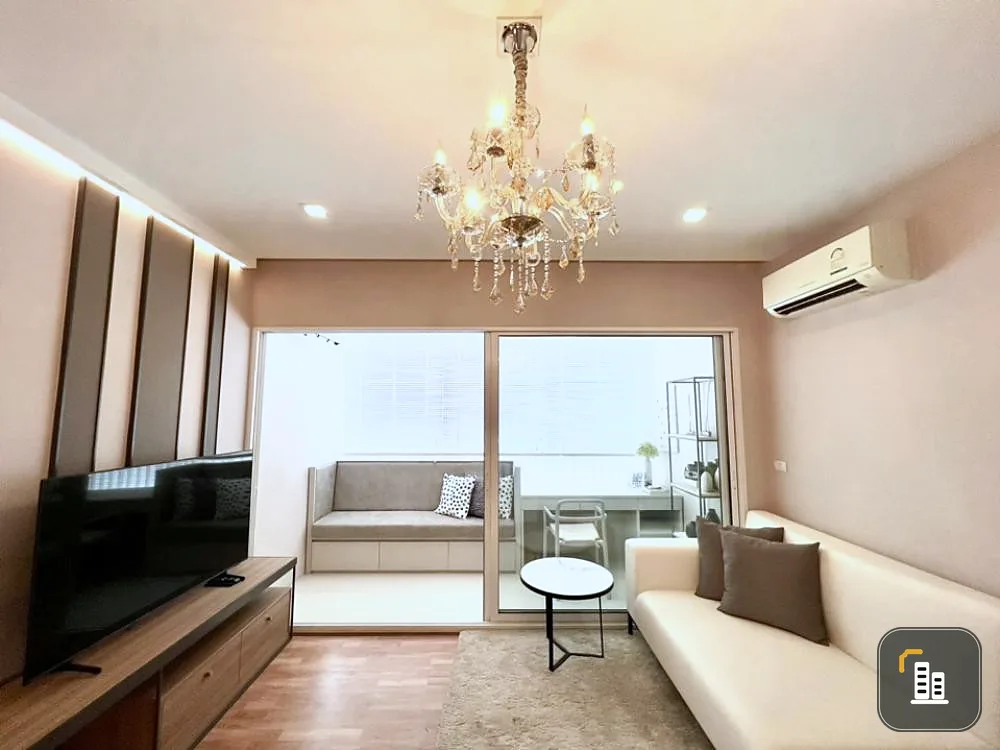 For rent, The Coast Bangkok, 26th floor, decorated with Buit-In furniture, the whole room is very beautiful and inviting, book now.
