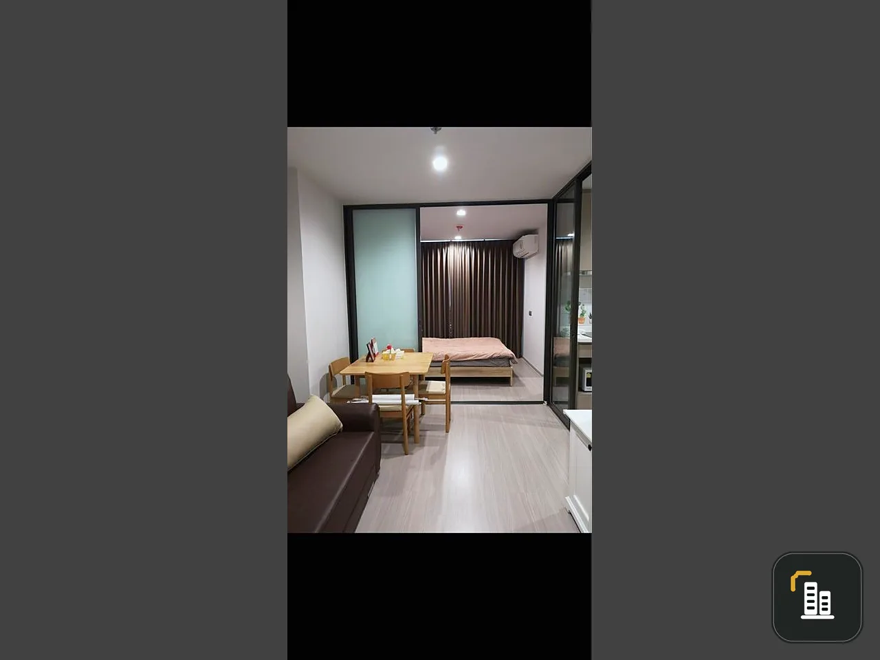 Rent Life Ladprao, high floor, unblocked view, 1 bedroom, separating the kitchen Reserve quickly.