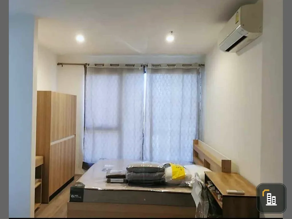 Condo for rent, Ideo Mobi Asoke, studio room, 25th floor, has a high view, the best price, not booking is a serious miss.