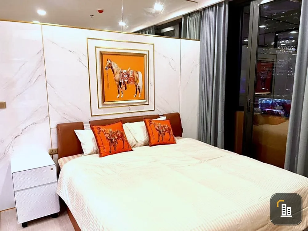 For rent: One 9 Five Asoke-Rama9, the most luxurious decoration room, plus a good price You must not miss this room.