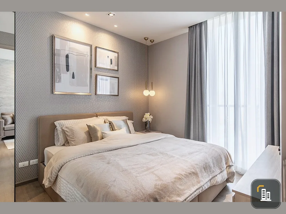 Condo for rent, Park 24 Origin Phrom Phong, corner room, fully furnished and electronic. If interested, hurry up and reserve it.