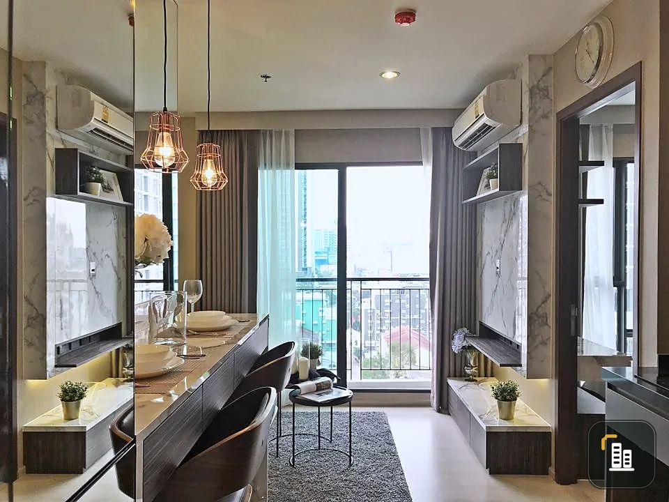 Sell Rhythm Asoke, 12th floor, G Tower view, very beautiful room, Buit-In, super popular, so good, hurry up and book now.
