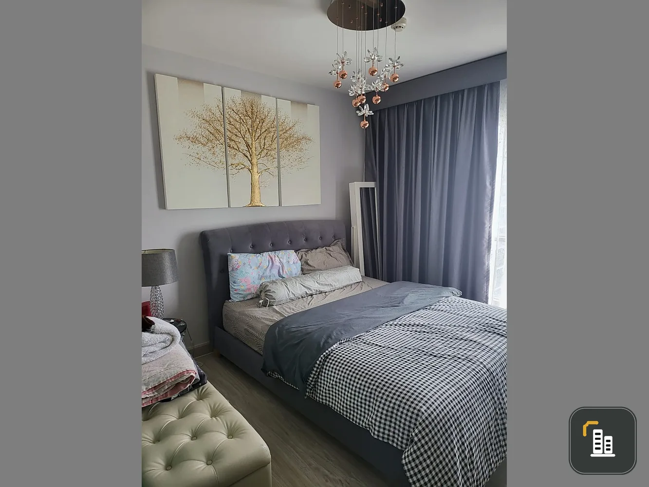 Selling Aspire Ngamwongwan, high floor, very good view, separating the rooms into proportions, special price, don't be slow, book quickly.
